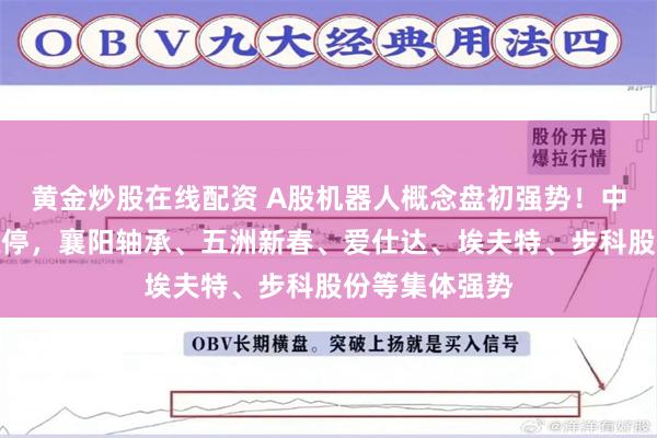 黄金炒股在线配资 A股机器人概念盘初强势！中大力德一字涨停，襄阳轴承、五洲新春、爱仕达、埃夫特、步科股份等集体强势