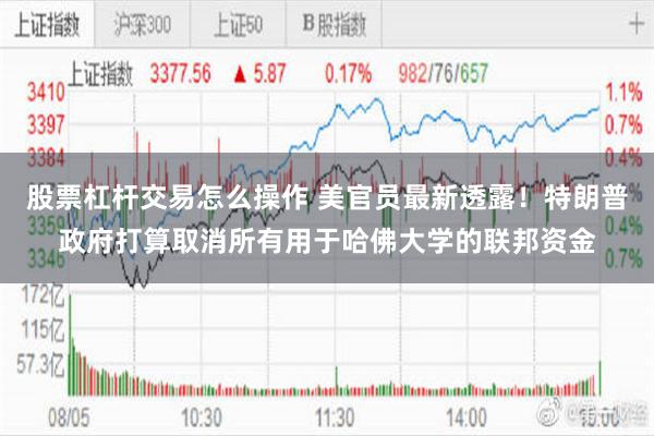 股票杠杆交易怎么操作 美官员最新透露！特朗普政府打算取消所有用于哈佛大学的联邦资金